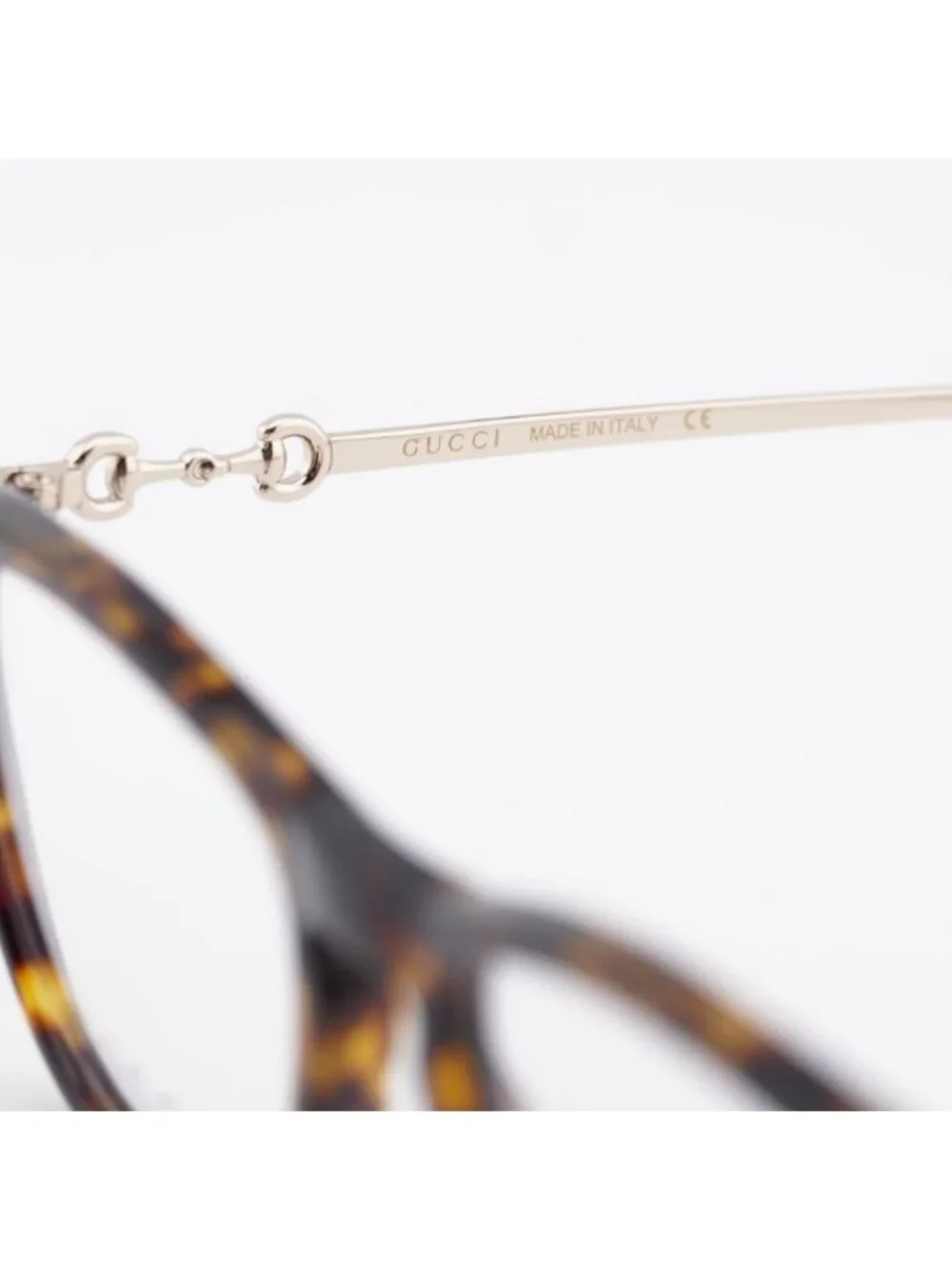 Gucci GG0919O 002 Eyeglasses Havana/Gold 50mm Square Frame